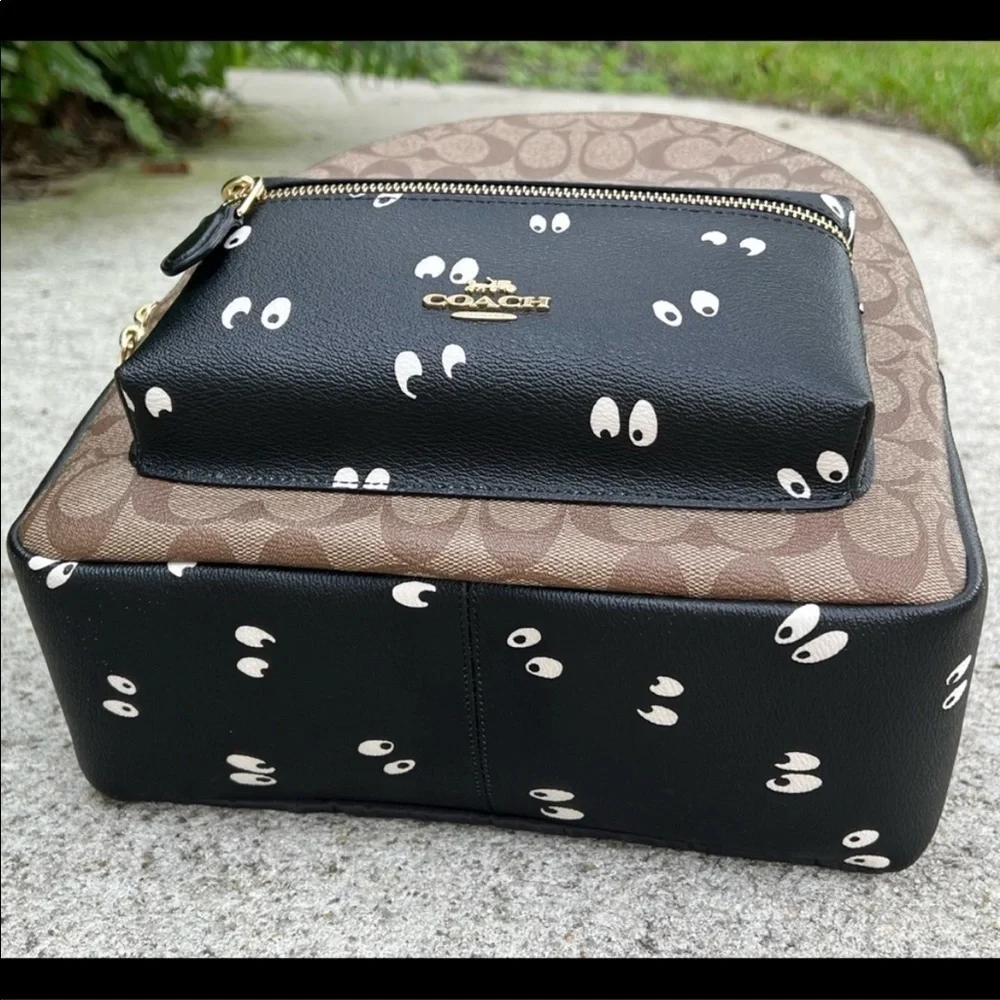 Coach Spookey Spooky Eyes Backpack Haunted Forest Disney NWT Halloween Theme